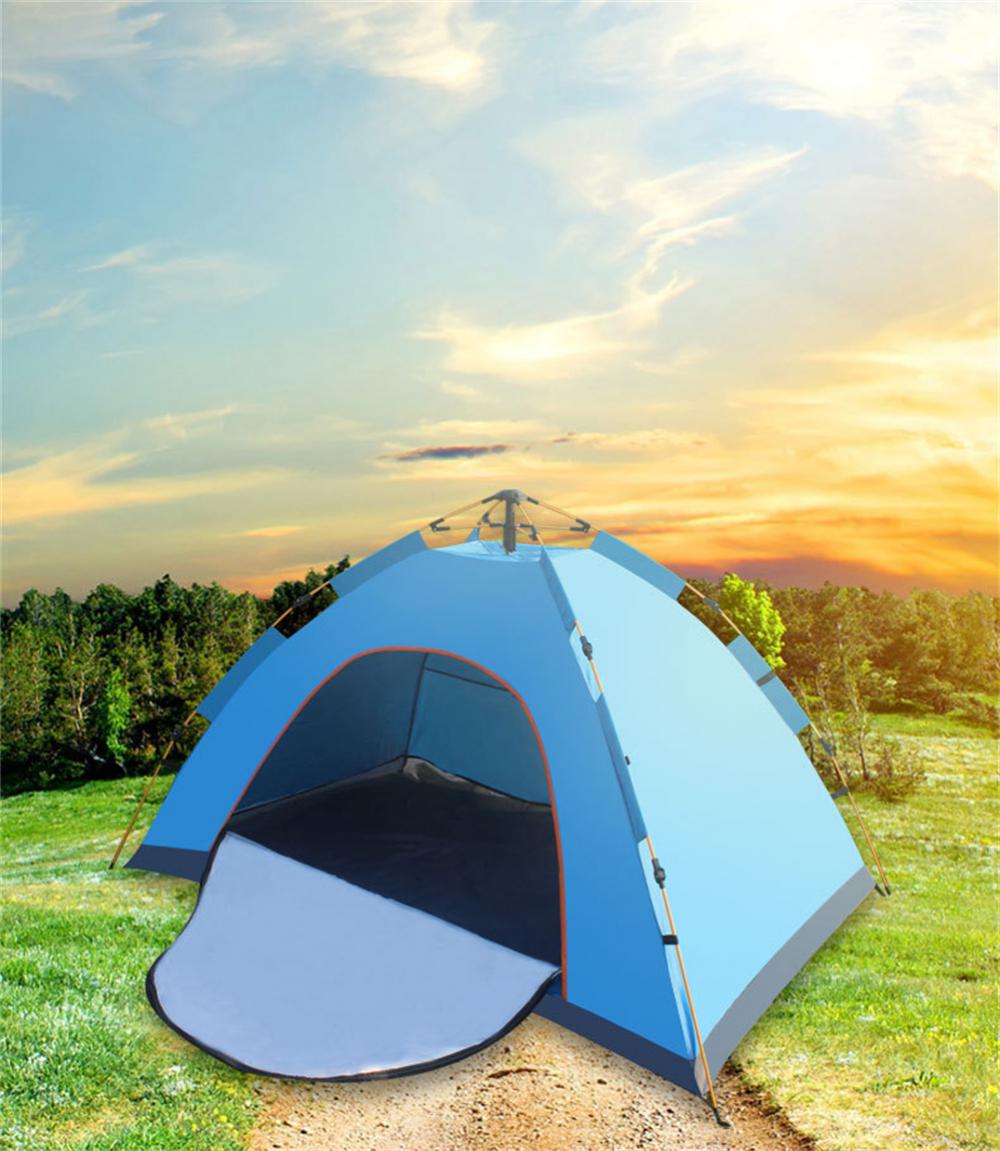 Cheap Goat Tents Portable Changing Fitting Room Shelter Hiking Beach Outdoor Big Tent Outdoor Camping Waterproof Shower Bathing Tent AB Two Types   
